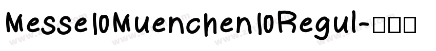 Messe Muenchen Regul字体转换